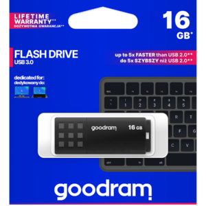 GoodRAM Pendrive 16GB BLACK USB 3.0 - retail blister - UME3-0160K0R11
