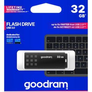 GoodRAM Pendrive 32GB BLACK USB 3.0 - retail blister - UME3-0320K0R11