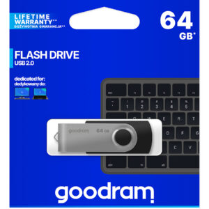 GoodRAM Chiavetta/Pendrive USB Twister 64GB nera USB 2.0 - UTS2-0640K0R11