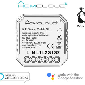 Modulo Dimmer 2CH Wi-Fi da incasso
