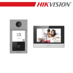 Hikvision Kit Videocitofono IP Villa 1 Tasto PoE WiFi - DS‑KIS604‑P‑D